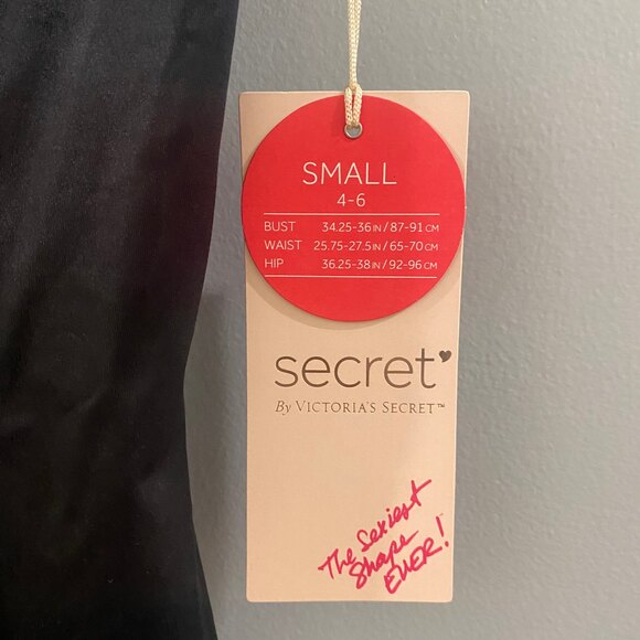 NWT Victoria Secret Black Confident & Curvy Shaping Slip S - Picture 6 of 7